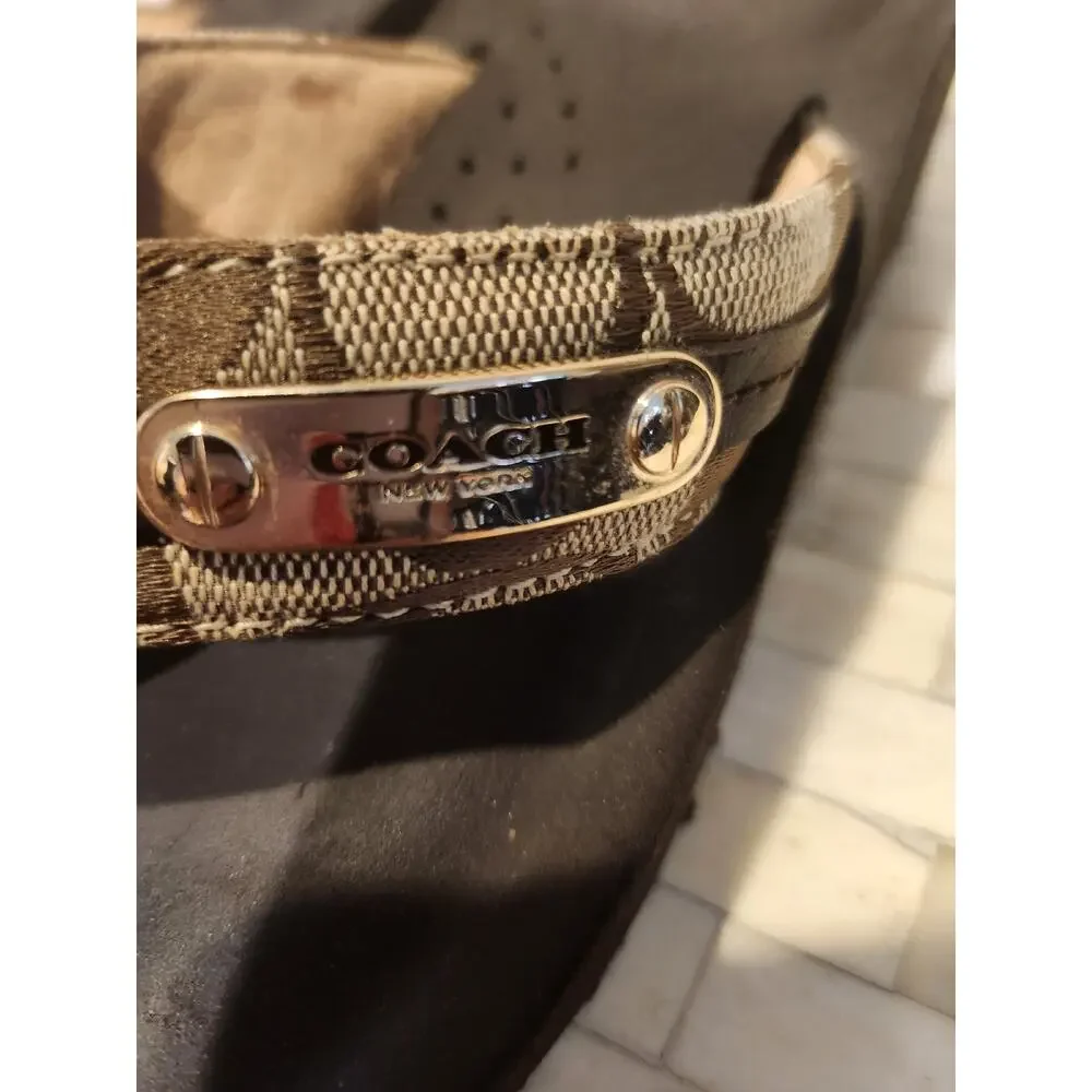 Coach Jaden thong sandals size 6
